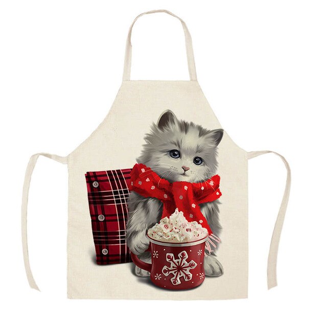 Cat Apron <br> Cat in winter - The Cat Paradise