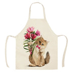 Cat Apron <br> Cat with flowers - The Cat Paradise