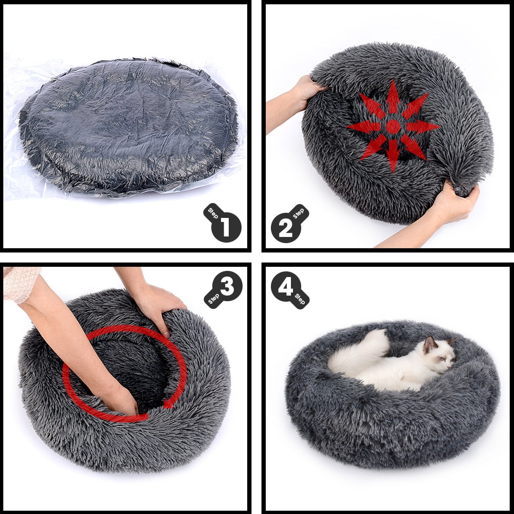 pet calming bed