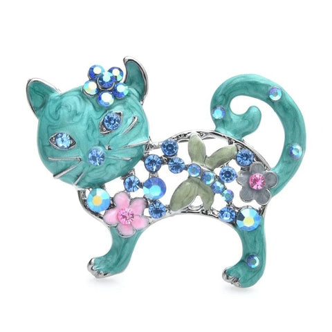 Cat Brooch <br> Flower Cat - The Cat Paradise