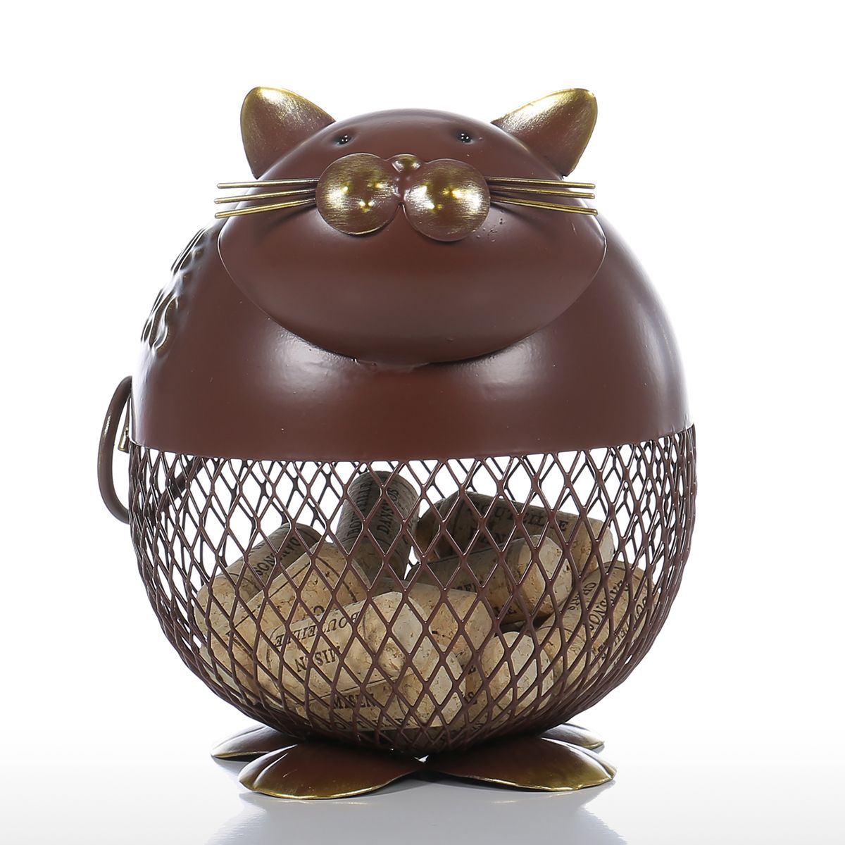 Cat Wine Cork Container <br> Fat Cat - The Cat Paradise