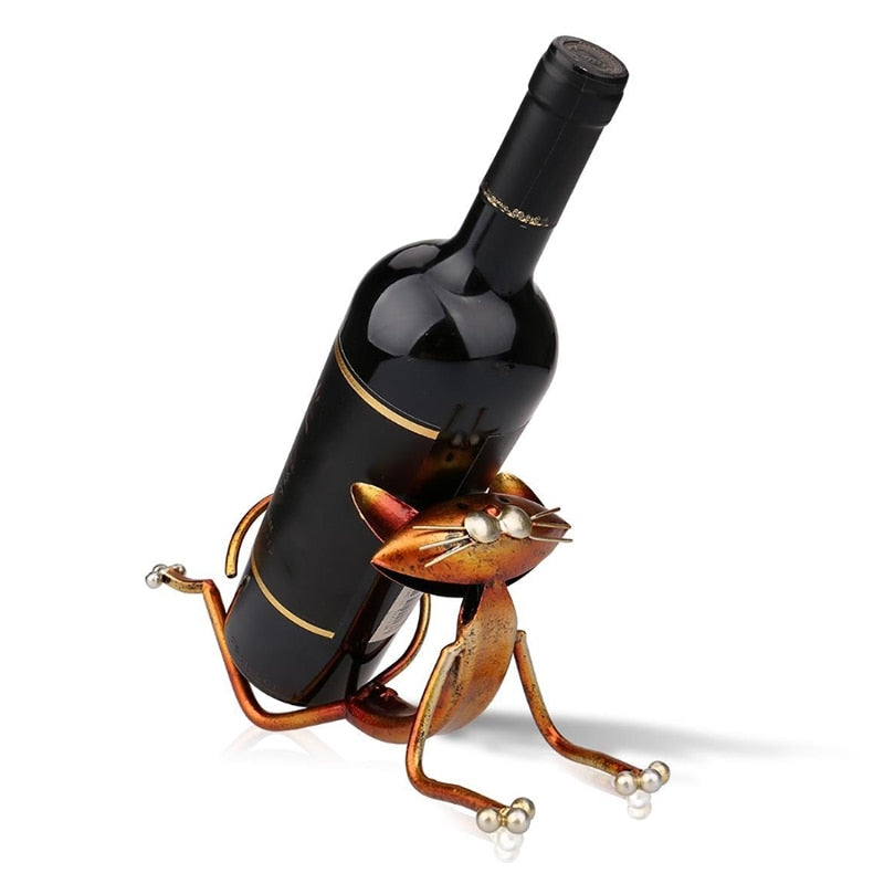 Cat Wine Bottle Holder <br> Yoga Cat - The Cat Paradise