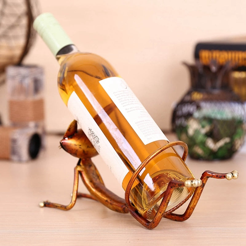 Cat Wine Bottle Holder <br> Yoga Cat - The Cat Paradise