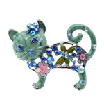 Cat Brooch <br> Cute Flowers Cat