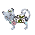 Cat Brooch <br> Cute Flowers Cat