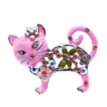 Cat Brooch <br> Cute Flowers Cat