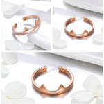 Silver Cat Ring - rose gold