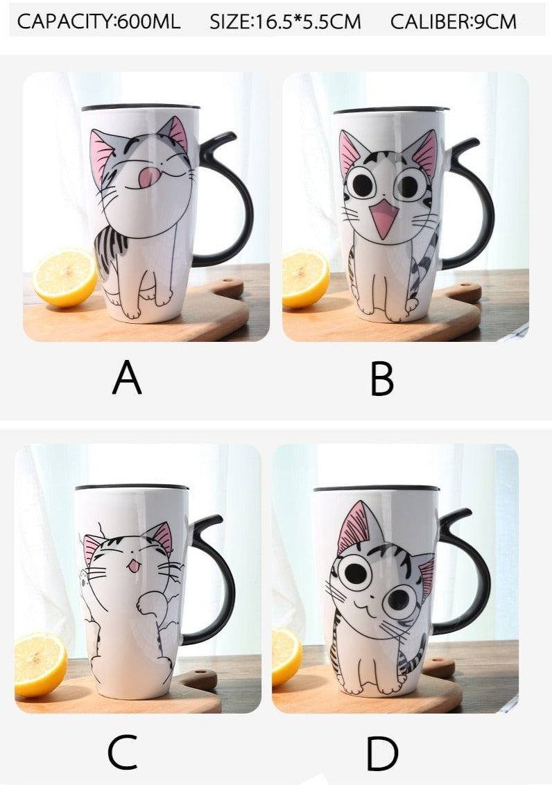 Cat Mug <br> Cartoon Ceramics Mug - The Cat Paradise