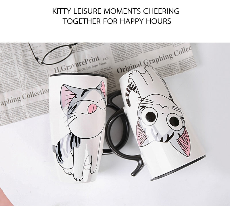 Cat Mug <br> Cartoon Ceramics Mug - The Cat Paradise