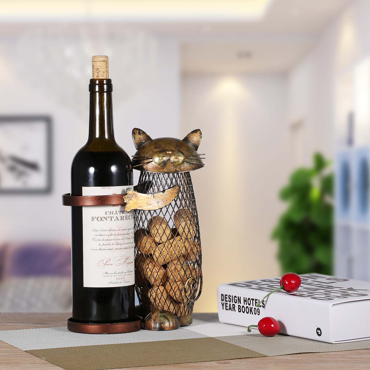 Cat Wine Bottle Holder <br> Cat Cork Container - The Cat Paradise