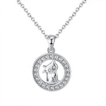 Silver Cat Necklace <br> Sitting Kitten - The Cat Paradise