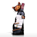 Cat Wine Bottle Holder <br> Metal cat - The Cat Paradise