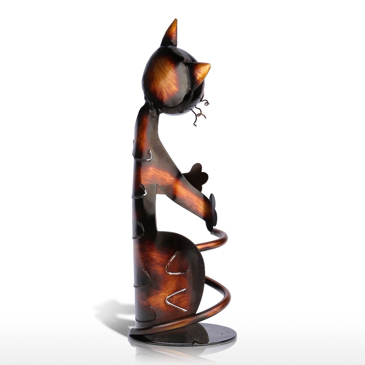 Cat Wine Bottle Holder <br> Metal cat - The Cat Paradise