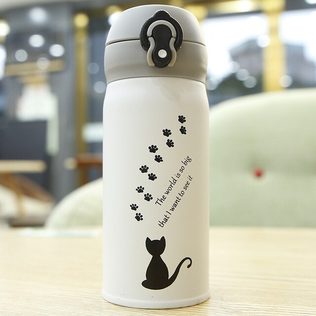 Cat Thermos <br> Cartoon Cat - The Cat Paradise