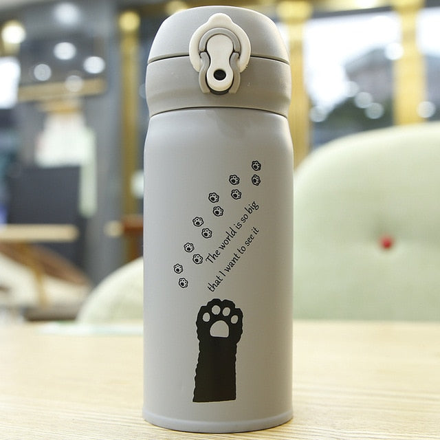 Cat Thermos <br> Cartoon Cat - The Cat Paradise