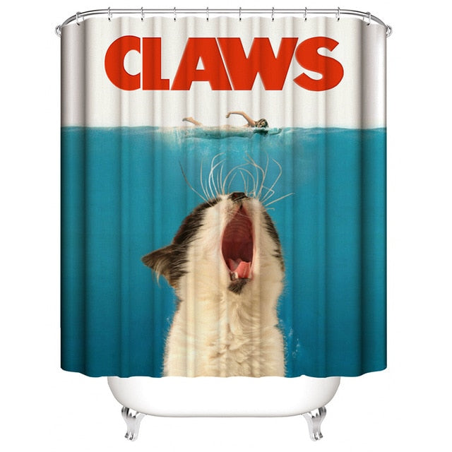 Shark Cat Shower Curtain