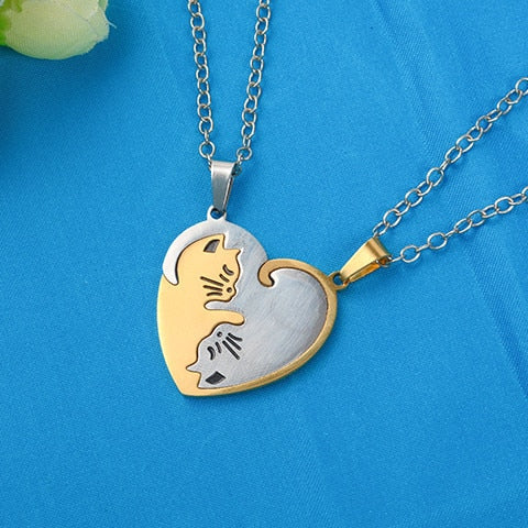 Yin Yang Cat Necklace <br> Cat Couple - The Cat Paradise