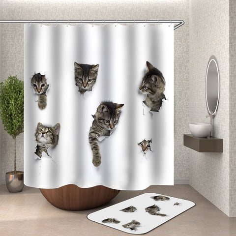 Kitten Players Shower Curtain