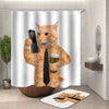 Business Cat Shower Curtain