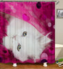 Pink Cat Shower Curtain