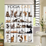 Yoga Cats Shower Curtain