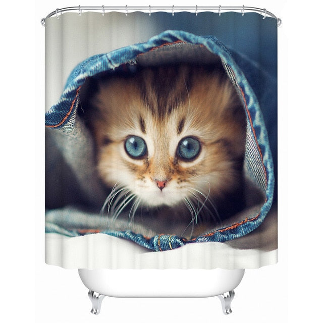 Kitten Cat Shower Curtain