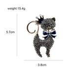 Cat Brooch <br> Rhinestone Queen Cat