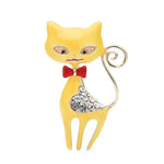 Cat Brooch - Czech Cat