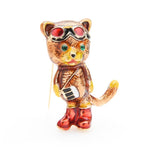 Cat Brooch <br> Aviator cat