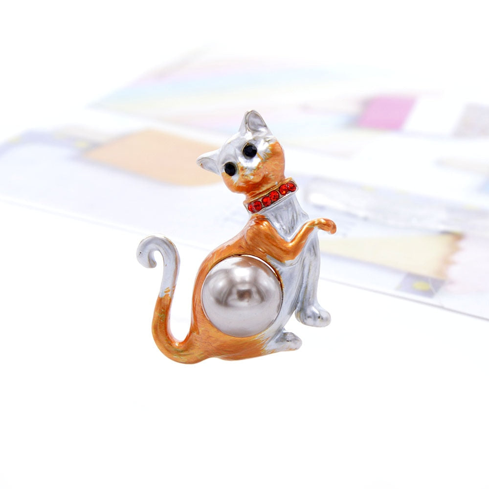 Cat Brooch <br> Colorful Cat