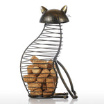 Cat Wine Cork Container <br> Metal Cat - The Cat Paradise