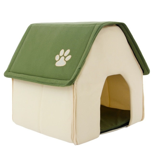 House Cat Bed <br/> Green - The Cat Paradise