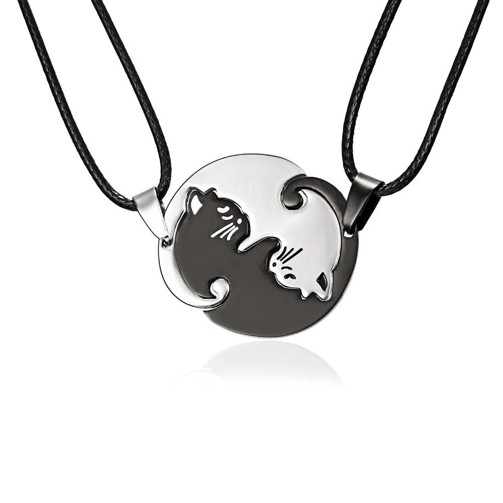 Yin Yang Cat Necklace <br> Cat Couple - The Cat Paradise