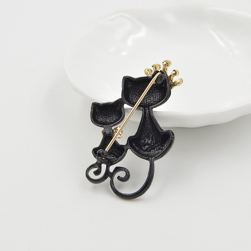 Cat Brooch <br> Royal Family Black Cat