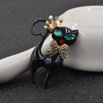 Cat Brooch <br> Royal Black Cat