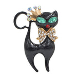 Cat Brooch - Royal Black Cat - The Cat Paradise