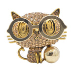 Cat Brooch <br> Nerd Cat