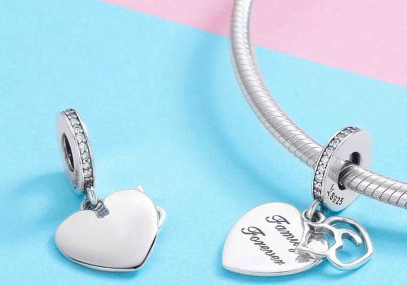 Silver Cat Charm <br> Cat Love - The Cat Paradise