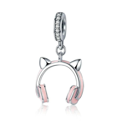 Silver Cat Charm <br> Cat Headphone - The Cat Paradise