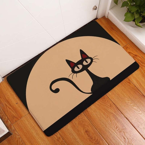 Cat Mat <br> Black Cat - The Cat Paradise