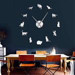 Cat Clock <br>  Silhouette Cats - The Cat Paradise