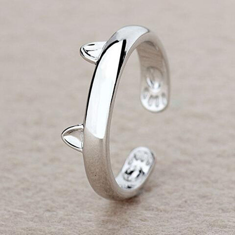 Cat Ring -  Cat Ear Ring Design Cute Fashion Jewelry Cat Ring - The Cat Paradise