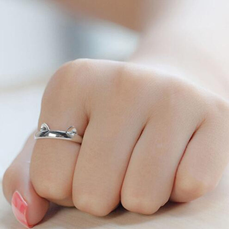 Cat Ring -  Cat Ear Ring Design Cute Fashion Jewelry Cat Ring - The Cat Paradise