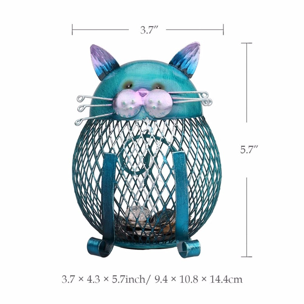 Cat Piggy Bank <br> Blue cat - The Cat Paradise