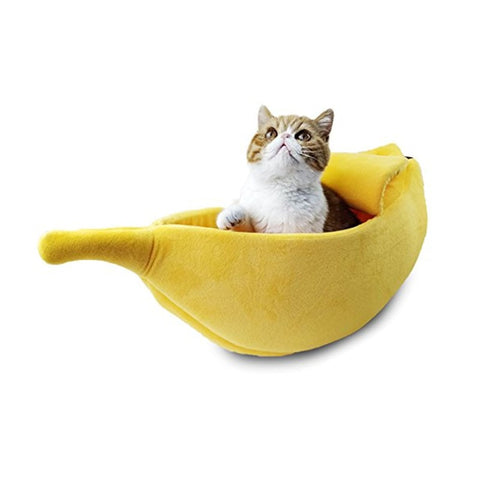 Banana Cat Bed - Yellow - The Cat Paradise