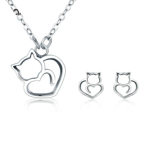 Cat Jewelry Set <br> Lovely cat - The Cat Paradise