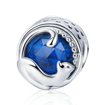 Silver Cat Charm <br> Cat Blue - The Cat Paradise