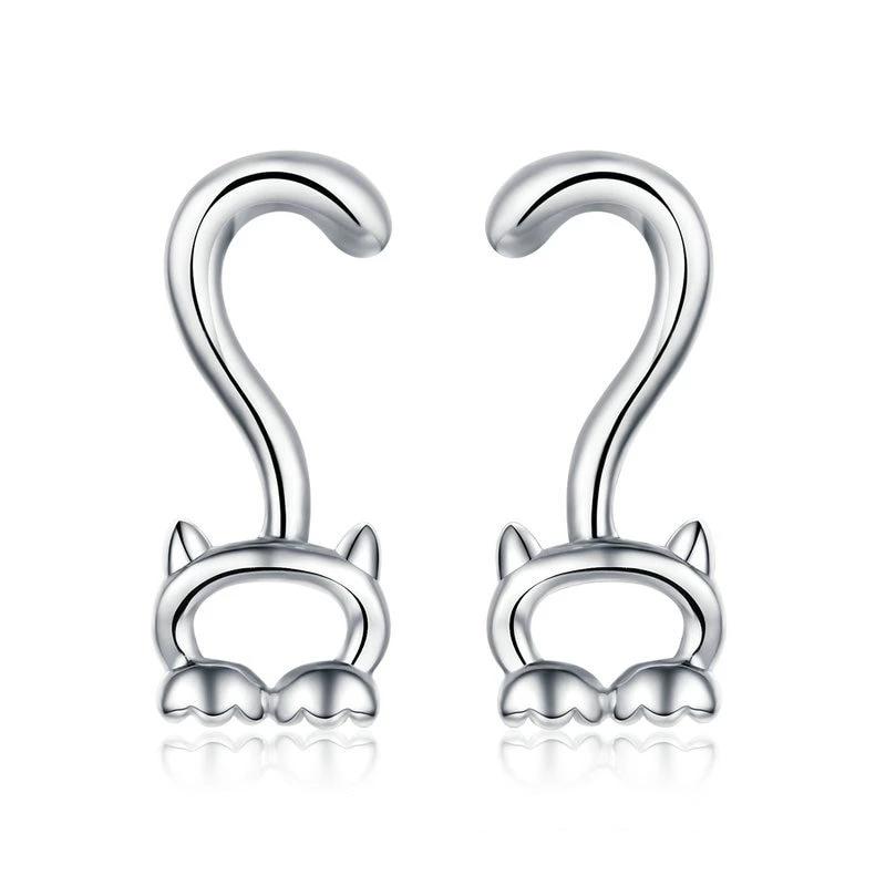 Cat Earrings - Long Tail - The Cat Paradise