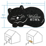 welcome cat mat