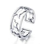 Silver Cat Ring <br/> Playing Cat - The Cat Paradise